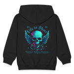 Bishamonten, Totenkopf, 1st | Kinder Zip Hoodie - Schwarz