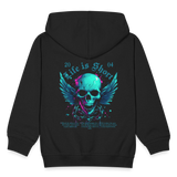 Bishamonten, Totenkopf, 1st | Kinder Zip Hoodie - Schwarz