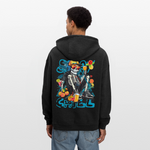 Calveron, Skelet, 1st | Freshhood, Oversized Unisex Hoodie - Anthrazit