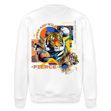 Kepleris, Tiger, 1st | Roller, Unisex Bio-Sweatshirt - Weiß