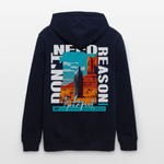 Fuxi, Wüste, 1st | Cruiser, Unisex Bio-Hoodie - Navy