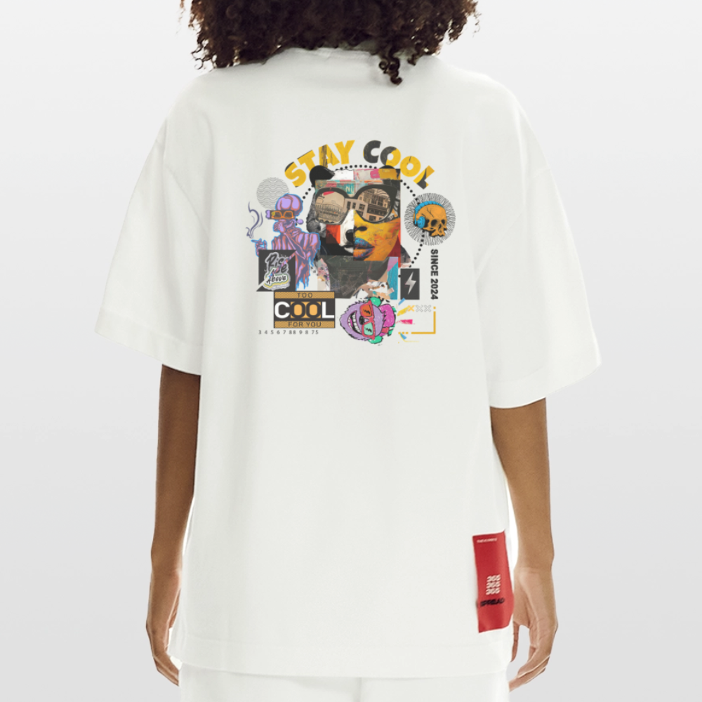 Thorvalis, Bär, 1st | Heve, Heavyweight Oversized Bio T-Shirt, Unisex - OFF WHITE