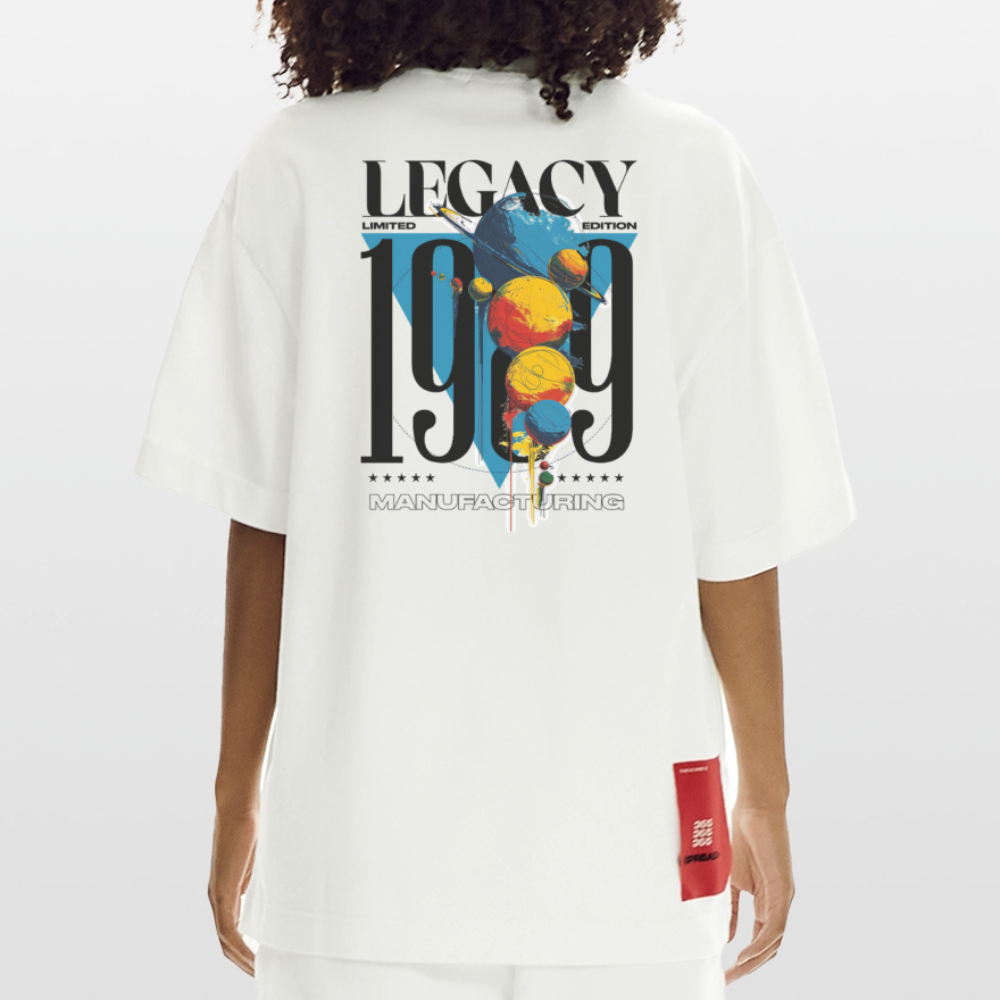 Aegirion, Planeten, 1st | Heve, Heavyweight Oversized Bio T-Shirt, Unisex - OFF WHITE