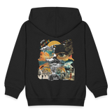 Helian, Frau, 1st | Kinder Zip Hoodie - Schwarz