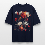 Manannan, Rose, 1st | Blaster, Oversize Bio T-Shirt, Unisex - Navy