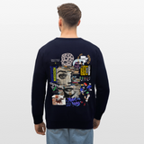 Tianlong, Gesicht, 1st | Roller, Unisex Bio-Sweatshirt - Navy