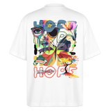 Tenebris, Schmetterling, 1st | Blaster, Oversize Bio T-Shirt, Unisex - Weiß