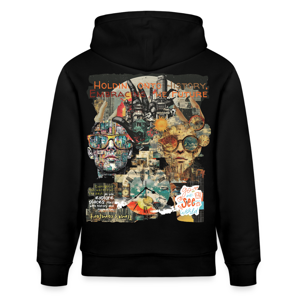 Huitzilopochtli, Gesichter, 1st | Cruiser, Unisex Bio-Hoodie - Schwarz