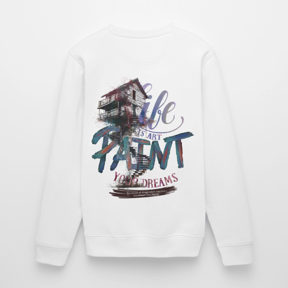 Ignisvar, Haus, 1st | Roller, Unisex Bio-Sweatshirt - Weiß