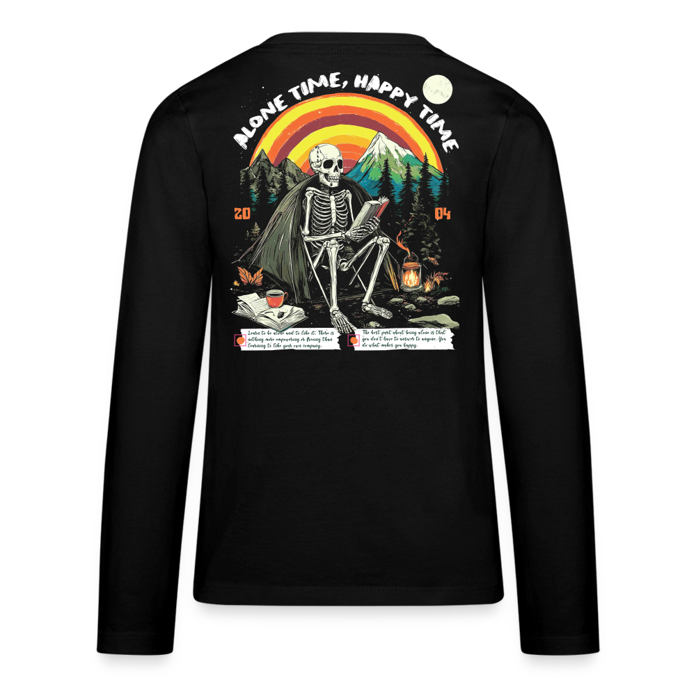 Tethyan, Skelet, 1st | Teenager Langarmshirt - Schwarz