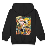 Vaelthar, Blumen, 1st | Kinder Zip Hoodie - Schwarz