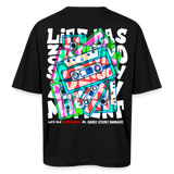 Raijin, Kassetten, 1st | Breezy, Oversized Unisex T-Shirt - Schwarz