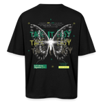 Hesinkar, Schmetterling, 1st | Breezy, Oversized Unisex T-Shirt - Schwarz