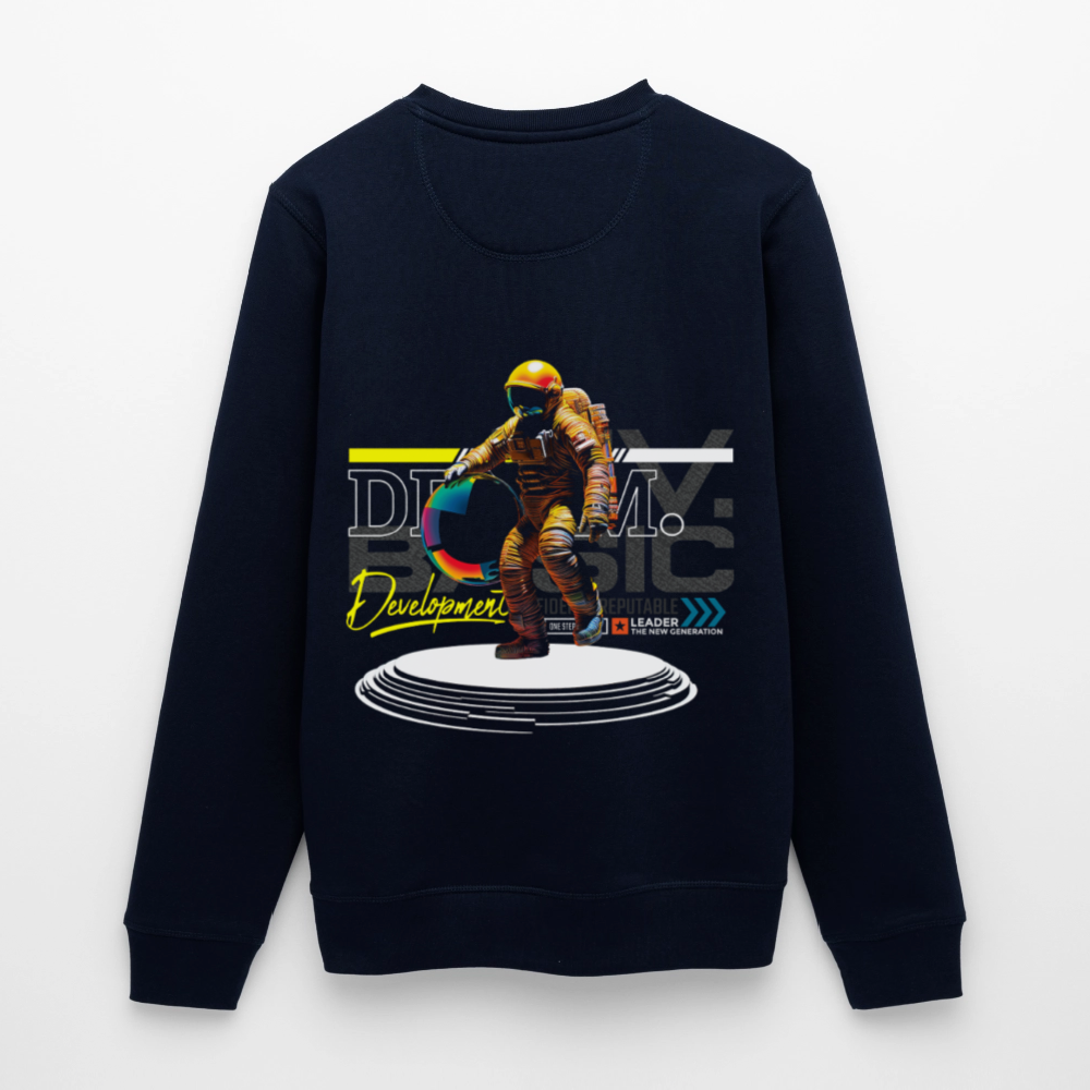 Şevrê, Astronaut, 1st | Roller, Unisex Bio-Sweatshirt - Navy