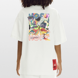 Tenebris, Schmetterling, 1st | Heve, Heavyweight Oversized Bio T-Shirt, Unisex - OFF WHITE