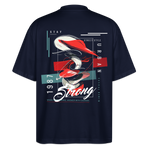 Guanyin, Muschel, 1st | Blaster, Oversize Bio T-Shirt, Unisex - Navy