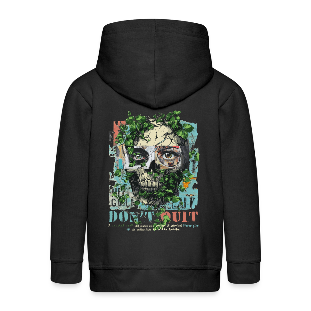 Persephi, Totenkopf, 1st | Kinder Zip Hoodie - Schwarz