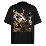 Orphean, Reh, 1st | Blaster, Oversize Bio T-Shirt, Unisex - Schwarz