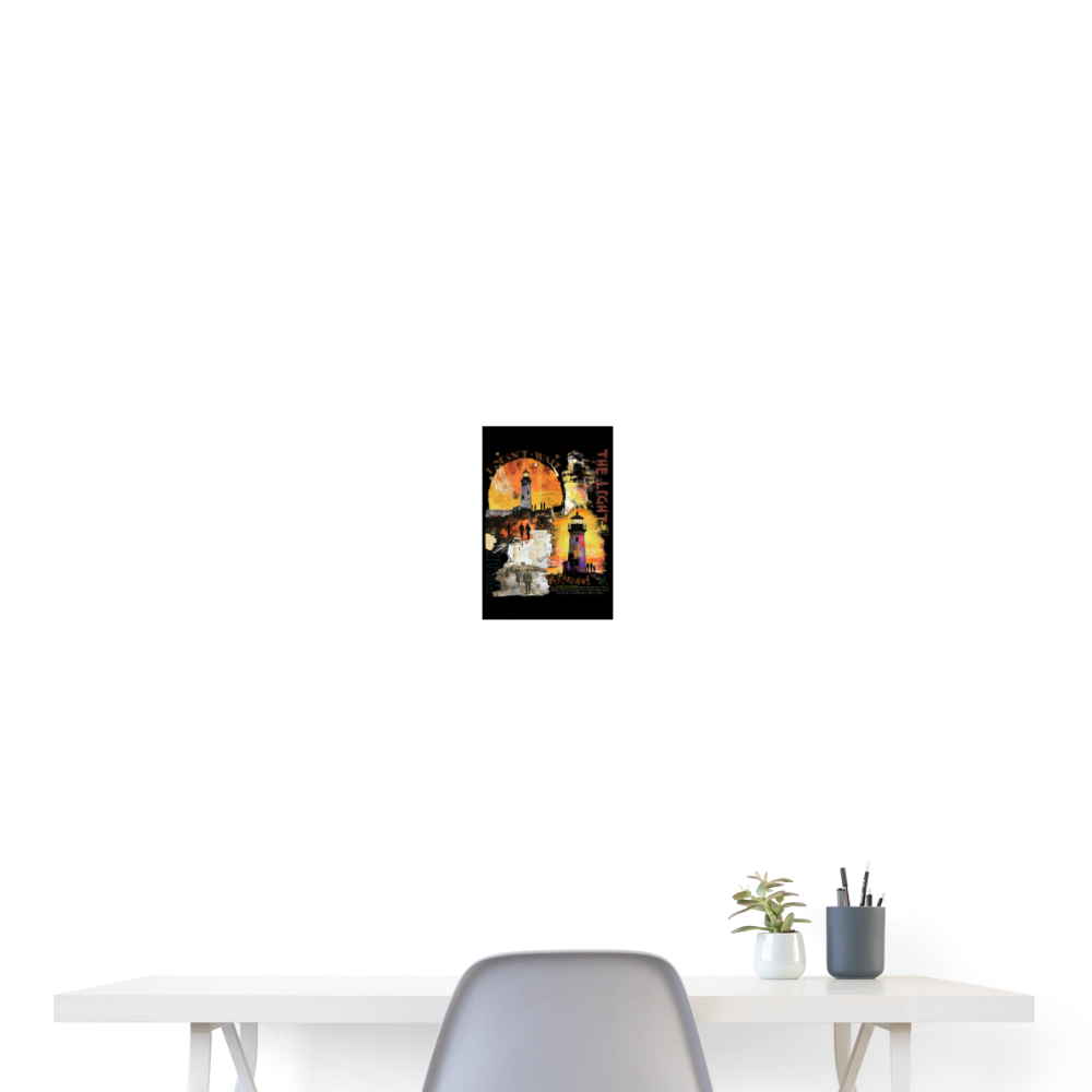 Morian, Leuchtturm, 1st | Poster 20x30 cm - Weiß
