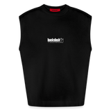Diony, Wolf, 1st | Heavyweight Oversized Bio Tank Top, Unisex - SOLID BLACK