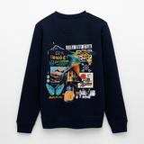 Nüwa, Wandern, 1st | Roller, Unisex Bio-Sweatshirt - Navy