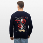 Hephani, Schlange, 1st | Roller, Unisex Bio-Sweatshirt - Navy