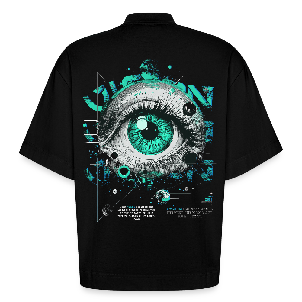 Persephone , Auge, 1st | Boxy, Heavyweight Bio T-Shirt, Unisex - SOLID BLACK