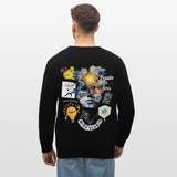 Rhean, Glühbirne, 1st | Roller, Unisex Bio-Sweatshirt - Schwarz