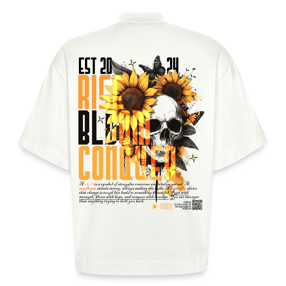 Umbraxion, Sonnenblume, 1st | Boxy, Heavyweight Bio T-Shirt, Unisex - OFF WHITE