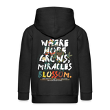 Quetzalcoatl, Vogel, 1st | Kinder Zip Hoodie - Schwarz