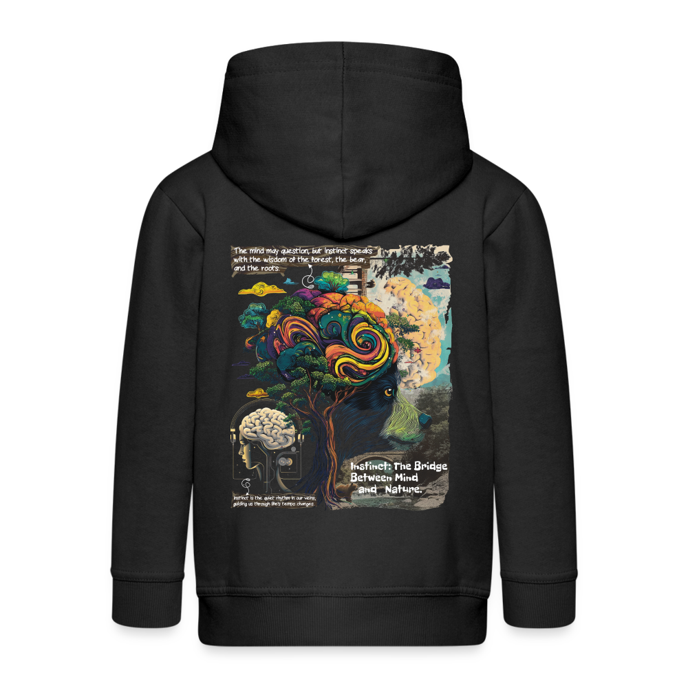 Aphroan, Bär, 1st | Kinder Zip Hoodie - Schwarz