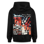 Heraa, Schach, 1st | Freshhood, Oversized Unisex Hoodie - Schwarz