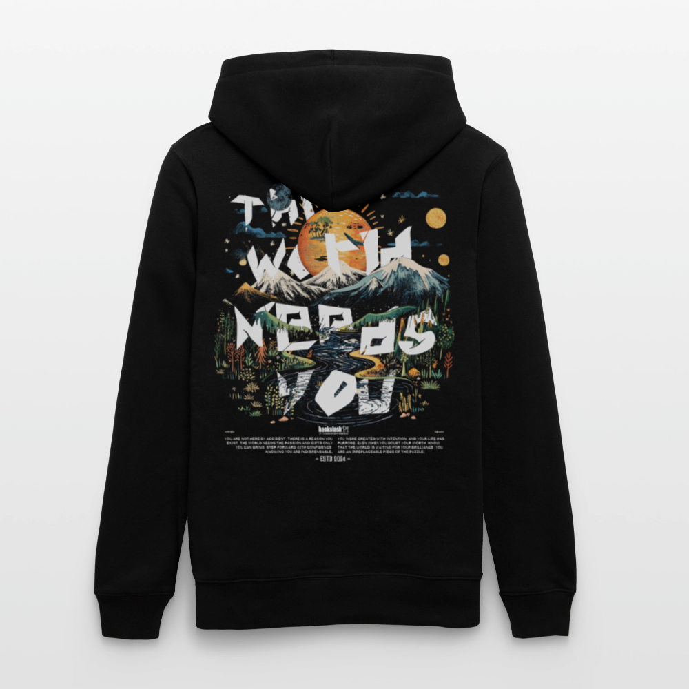 Ereshkigal, Berge, 1st | Cruiser, Unisex Bio-Hoodie - Schwarz