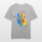 Nebularis, Schmetterling, 1st | Essential, Relaxed Fit Unisex Bio T-Shirt - Grau meliert