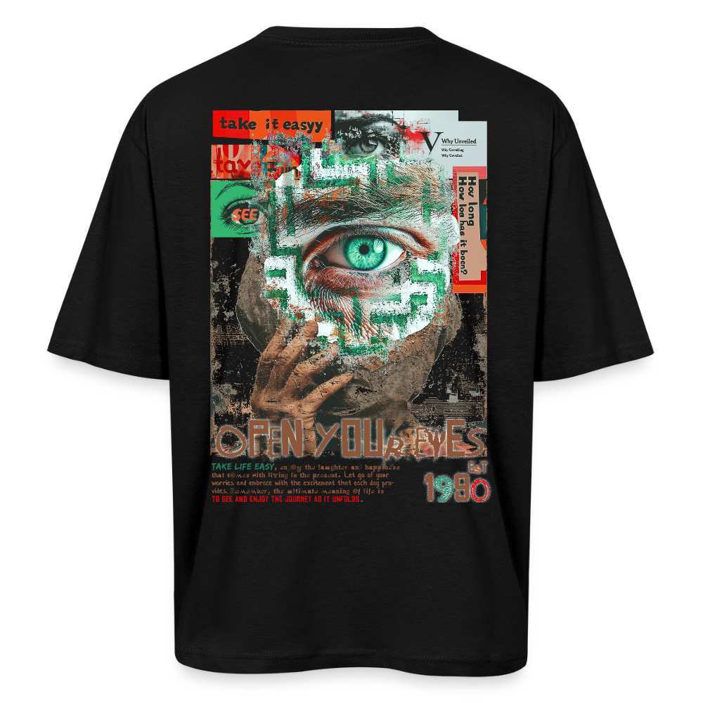 Artemis, Fantasie, 1st | Breezy, Oversized Unisex T-Shirt - Schwarz