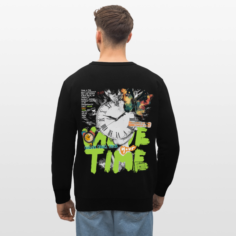 Ifrit, Uhr, 1st | Roller, Unisex Bio-Sweatshirt - Schwarz