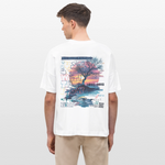 Oblivar, Baum, 1st | Blaster, Oversize Bio T-Shirt, Unisex - Weiß