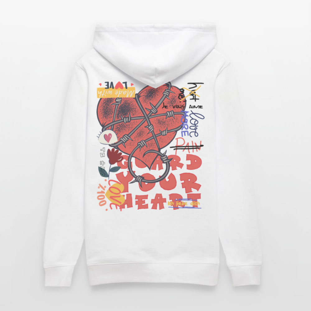 Orvandir, Herz, 1st | Cruiser, Unisex Bio-Hoodie - Weiß