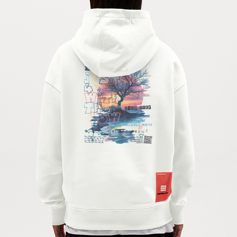 Oblivar, Baum, 1st | Heavyweight Oversized Bio Hoodie, Unisex - OFF WHITE
