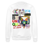Orvathar, Fernseher, 1st | Roller, Unisex Bio-Sweatshirt - Weiß