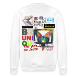 Orvathar, Fernseher, 1st | Roller, Unisex Bio-Sweatshirt - Weiß