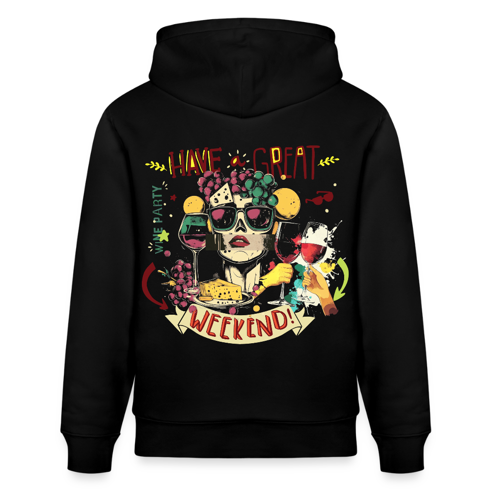 Ruh, Trauben, 1st | Cruiser, Unisex Bio-Hoodie - Schwarz