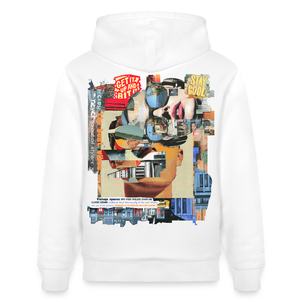 Seraphion, Gesichter, 1st | Cruiser, Unisex Bio-Hoodie - Weiß