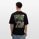 Oceani, Berge, 1st | Breezy, Oversized Unisex T-Shirt - Schwarz