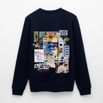 Jade, Augen, 1st | Roller, Unisex Bio-Sweatshirt - Navy