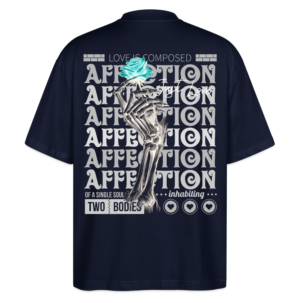 Hestian, Rose, 1st | Blaster, Oversize Bio T-Shirt, Unisex - Navy