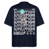 Hestian, Rose, 1st | Blaster, Oversize Bio T-Shirt, Unisex - Navy