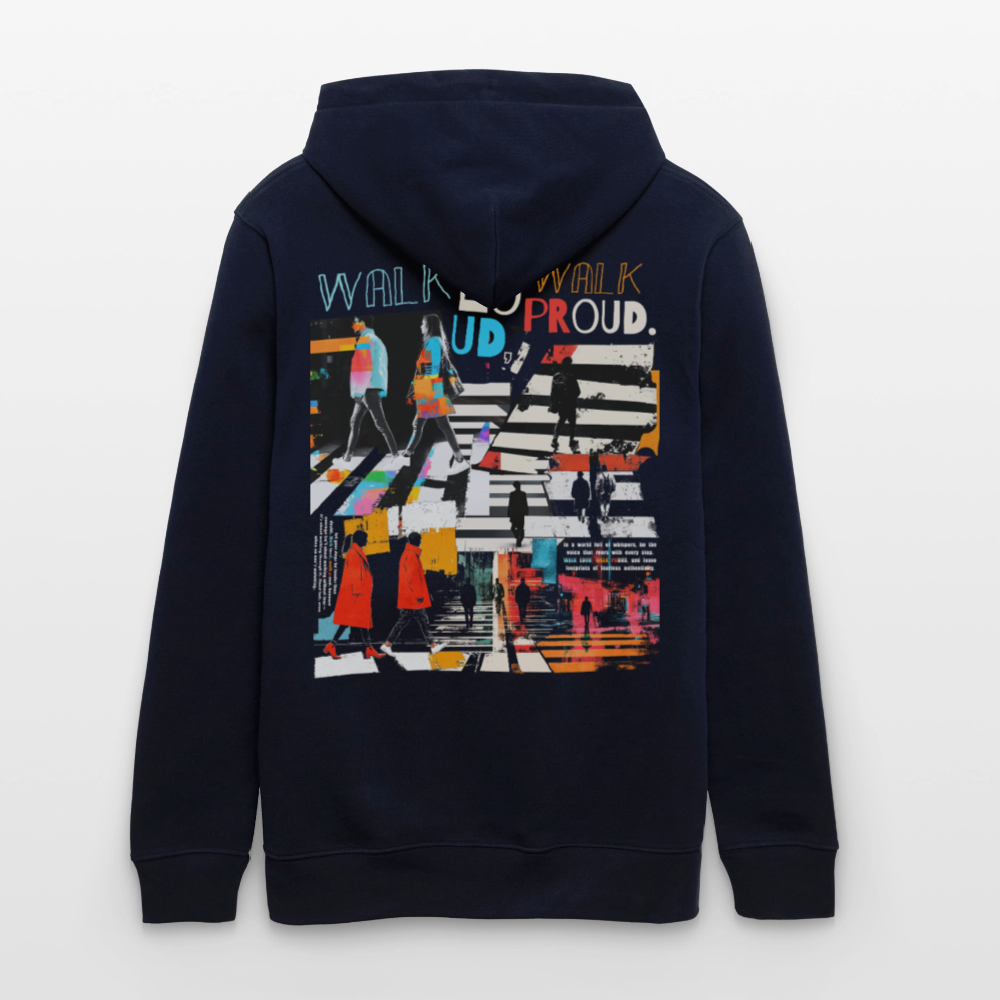 Anankean, Zebrastreifen, 1st | Cruiser, Unisex Bio-Hoodie - Navy