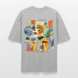 Rivandor, Fantasie, 1st | Blaster, Oversize Bio T-Shirt, Unisex - Grau meliert