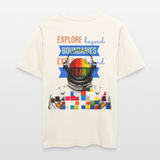 Jovareth, Astronaut, 1st | Essential, Relaxed Fit Unisex Bio T-Shirt - Naturweiß 